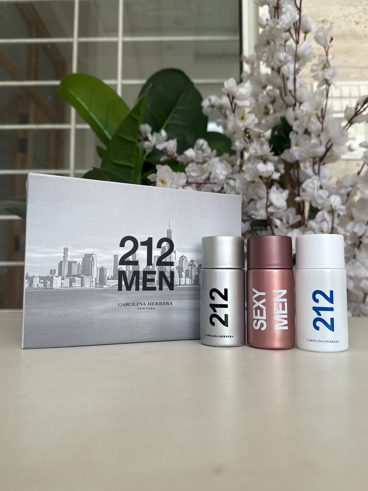 212 MEN CAROLINA HERRARA NEW YORK MINI PARFUM SET 3X1
