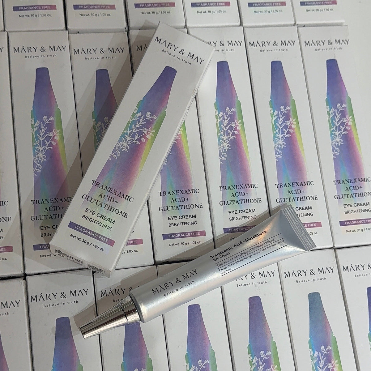 mary & may tranexamic acid and glutathione eye cream