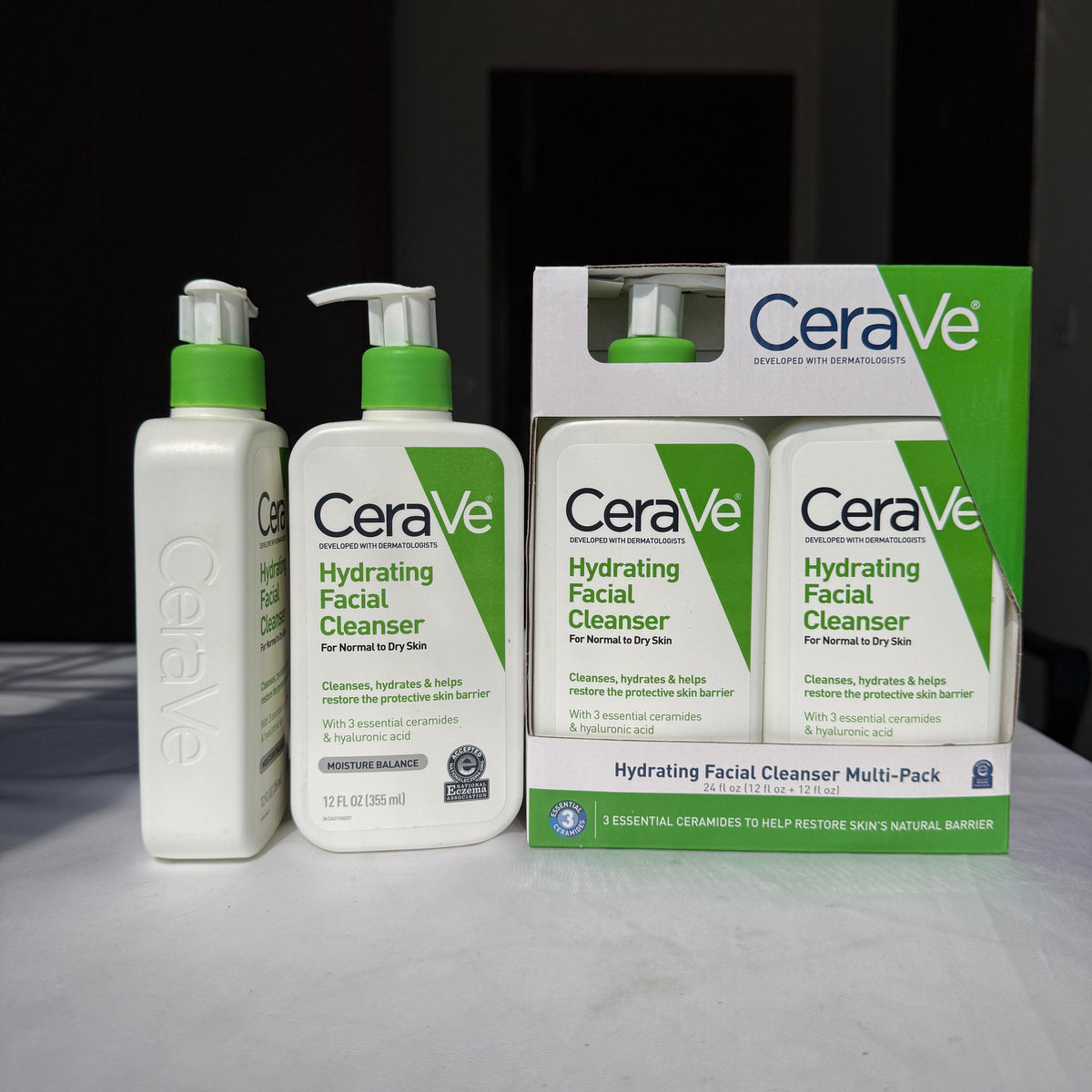 CERAVE Hydrating faical cleanser 355ml pack of 2