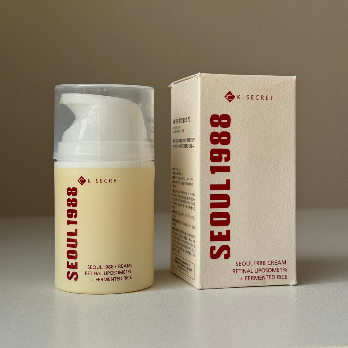 K-SECRET SEOUL 1988 Cream : Retinal Liposome 1% + Fermented Rice 50ml