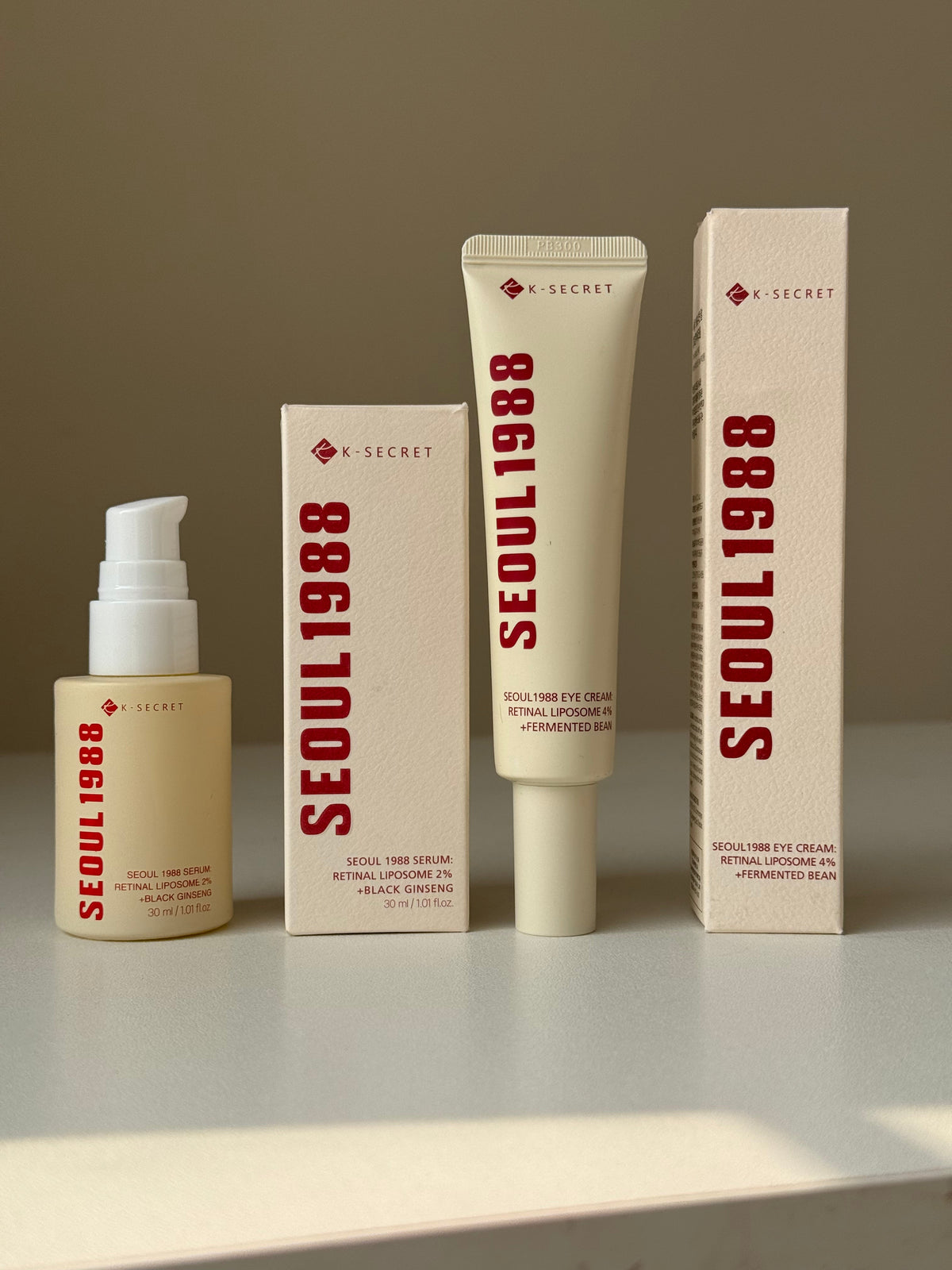 K-SECRET Seoul 1988 Set (Eye Cream - Skin Tightening Serum)