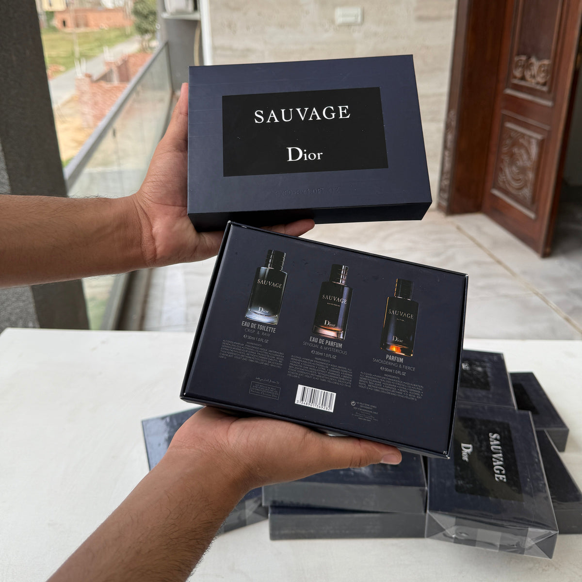 DIOR SAUVAGE MINI PERFUME SET 30ML x 3