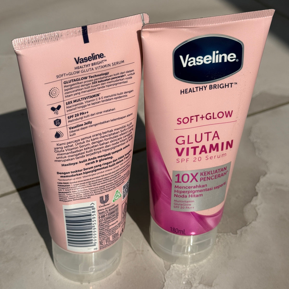 Vaseline Healthy Bright Soft + Glow Gluta Vitamin SPF20 Serum 180ml