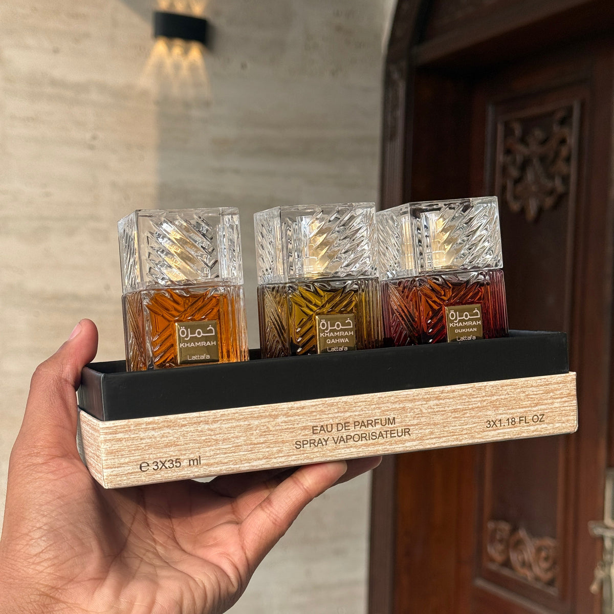 LATTAFA KHAMRA EAU DE PERFUME SPRAY VAPORISATEUR 3PCS EACH 35ML